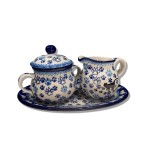 035 286 301 Bunzlau Roomstel Kleine Suikerpot&Melkkannetje 1771X Melk & Suiker 035 286 301 Bunzlau Roomstel Kleine Suikerpot&Melkkannetje 1771X Melk & Suiker